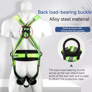 Industrial Construction 5 Point Adjustable Retractable Safety Harness for Roofing Fall protection for Man