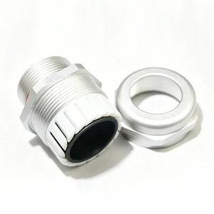 IP68 Waterproof Low Voltage Aluminum Cable Gland Industrial Use M12-M63 Corrosion Resistant Metal Cable Connector