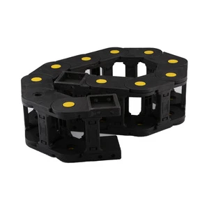 Flexible Nylon Cable Carrier Drag Chain Cnc Machine Tools Provided Bearing Black With Yellow Drag Chain Ordinary Product