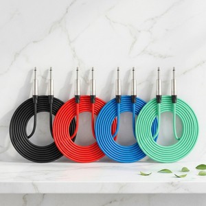 Good Quality Guitar TRS Cable 1/4 Plug 6.35mm PVC Jacketed Mono Balanced Audio Line Interconnect Microphone Speaker Application