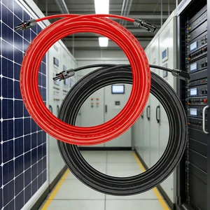 Solar Extension Cable Single Core Stranded Copper Heating Photovoltaic Connector Cable 6mm 4mm Solar Extension Cord