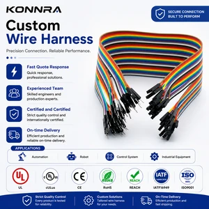 Konnra Custom High-Flexible Copper Core Wire Harness Adapter Connector For Industrial Home Appliances IP68 Rated 100k+ Flex Life