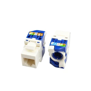 ZHEFAN Cat6 Utp Keystone Jack Rj45 Keystone Jack Cat6 Modular Female Connectors Cat6 Network Coupler
