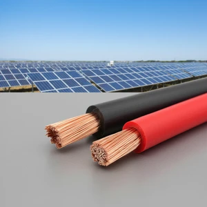 1.5/1.5KV DC - IEC STANDARD SOLAR CABLE H1Z2Z2-K 1*4 MM ²- RED and BLACK COLOR .