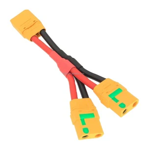 Amass XT90S Plug Anti-Spark Connector 10AWG 150mm Parallel Y Cable DIY RC Lipo Battery Parts New Guangdong Made