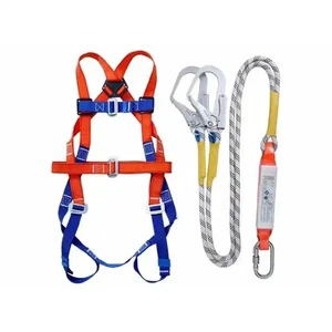 Working Height Industrial Full Body Safety Harness Belt with Double Lanyard Hook