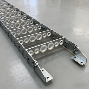 Yodel Multi-types Low Cost Cable Protector Flexible Stainless Steel Hoses Metal Drag Cable Track Steel Cable Drag Chain