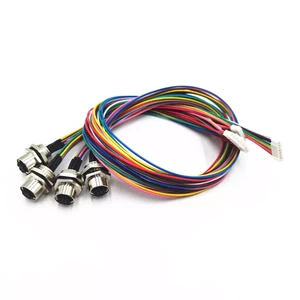 ODM price Professional custom M12 panel side waterproof connector with cable