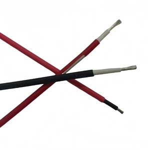 H1Z2Z2-K Tuv Halogen Free Leader XLPO Solar Cable Insulation PV1-F Solar Panel Cable Photovoltaic Wire Red & Black Tinned Copper