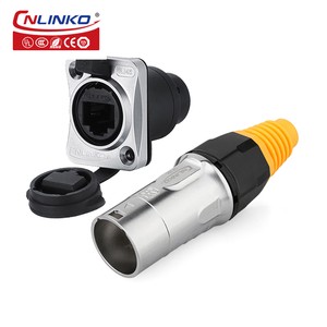 8P8C RJ45 Plug Connector RJ45 Multi-Port Waterproof Cat5 Connector for Network