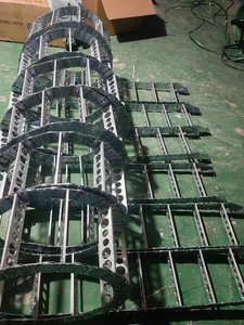 Haide Flexible Steel and Aluminum Cable Drag Chain Energy Hose Wires Drag Tracks Cable Chain
