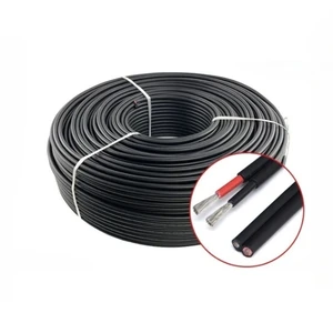 H1Z2Z2-K 2 Core PV Cable 1500V DC XLPO Insulation Flame Retardant Low Smoke Halogen Free Safe Efficient