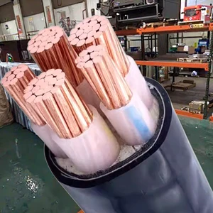 5 Core PVC Power Cable with XLPE Insulation 100 Meters 10mm~800mm Copper Industrial Construction Railway Application
