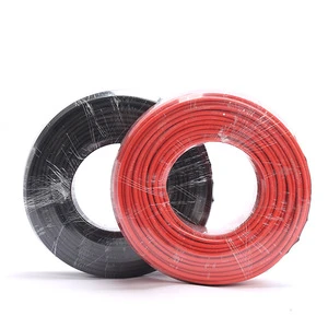 EU Stock Wholesale LiFePo4 Solar PV Wire Insulation Photovoltaic Cable 6mm 10mm Lithium Iron Phosphate Battery Cable Solar Cable