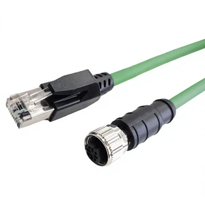 Sensor Connection M12 Female RJ45 D-coded 4-core Cable IP67 High-performance Industrial Automation Voltage Current Unspecified