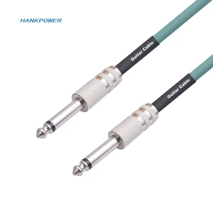 Mono 6.35mm Male to Male 1/4 Electric Guitar Audio Cable with Double Shielded Noise Reduction Cable 1m 1.8m 3m