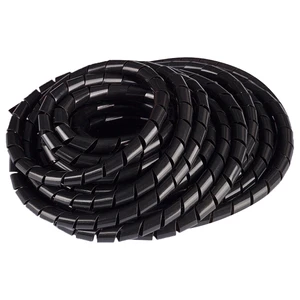 PE/Silicone Spiral Cable Sleeves Wire Loom Protection Black Electronic Wrap Tube All Sizes