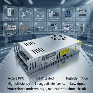 24V 350W 400W Industrial Servo Drive 3500mA 10A 20A CE Rohs Plastic Industrial Control System Heavy-Duty Devices