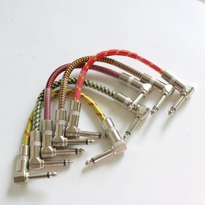 Guitar Patch Cable 6.35mm Noiseless 15cm Pedalboard Patch Cable Custom Audio Cable Service From China Supplier