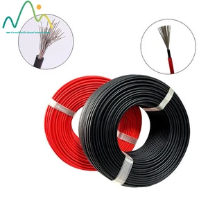 DC PV Solar Wire Cable 4mm 6mm 10mm 25mm Red and Black 100m 200m 1000V 1500V Photovoltaic Solar Panel Energy System Power