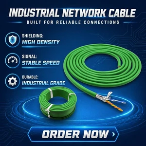 Reliable 4 Core PROFINET Cable 6XV1840 2AH10 Shielded OFC for Siemens Industrial Ethernet.