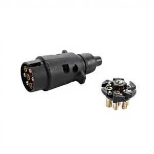 7-pin Plastic Plug Socket Trailer Connector 12V European Type Signal Light Display Trailer Parts