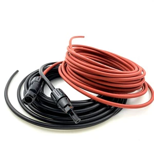 Manufacturer Solar DC Cable PV1-F 10AWG Copper PVC Industrial Construction Use 1 KV 10A Waterproof High Temperature Resistant