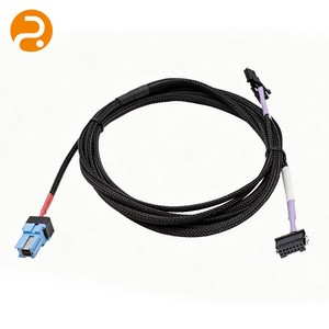 Custom Automotive H-SD LVDS Cable | OFC Tin-Plated Conductor | PVC Insulated Nylon Braided IP67 Waterproof 12V Wiring Harness