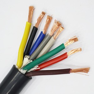 High Flexible TRVV TRVVP TRVVPS Multi-core PVC Sheath Shielded Robot Power Control Wire Drag Chain Cable