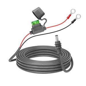 DC5521 to O-Type Terminal with 30A Fuse Box Outdoor Energy Storage Waterproof Charging Connection Cable Power Cord