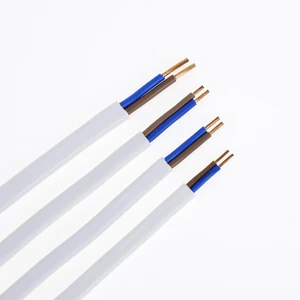Good Quality Construction Engineering Flat Cable 2 Core 2*1.5 BVVB Copper Core PVC Insulated Electric Wire