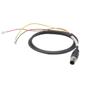 M12 Electrical Circular Double-ended Cable M12 A-Code 3 Pin Straight Male Plug to Ring Terminal Waterproof Wiring Harness