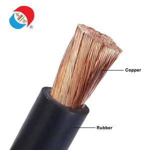 Flexible 1/0 Copper Welding Cable 16mm2 Rubber Insulated 220V Single Core Construction Power Cables With PVC & PE