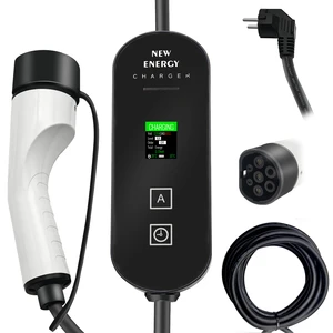 SUNNIGOO 3.5KW EV Charging IP65 8-16A 110V-240V 50/60Hz Type 2 New Energy Charger Gun Portable Storage Bag 5m/10m Cable