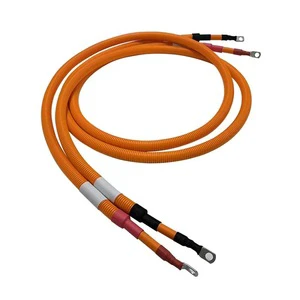 Car Wiring Harness 10-35mm High-Voltage Shielded Copper Lug Wire New Energy Storage Battery Connection Rated PVC Insulated