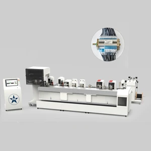 CSD-6080 6 Wires 4 Tubes Automatic Harness Machine Stripping Crimping Testing Functions PLC Control AC220V 50HZ Wire Harness