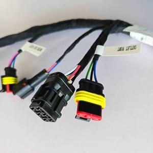 Construction Machinery Wiring Harness PTFE/PBT/Nylon High Temperature Resistant Anti-Tension Anti-Scratching Motorcycle