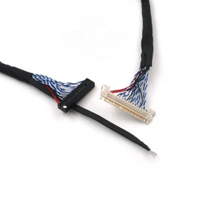 YZlink Factory Custom 40 Pin Lvds Cable 50 Pin Connector Lcd Lvds Cable Assembly