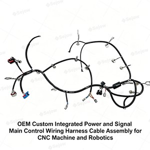 OEM Custom Integrated Power And Signal Main Control Wiring Harness Cable Assembly For CNC Machine And Robotics