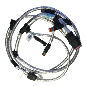 High-Temperature Shielded Copper Core Automotive Engine Wiring Harness with Multi-Connectors IP67 Rated PVC Insulation