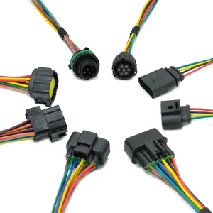 MingXin Customizable Length 10-Pin Connector Wire Harness 24V 18AWG Shielded Braided OEM Service