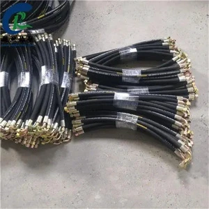 Two-Layer High-Pressure Steel Wire Braided Hydraulic Oil Pipe for Construction Machinery's Oil Fuel Supply