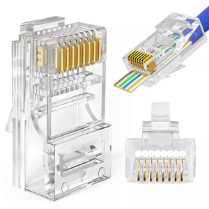 Factory Price Plug 8P8C RJ45 Connector Best Brand Rj45 Connectors Connecteur Ri45 Cat5 Cat6 for Connect Network