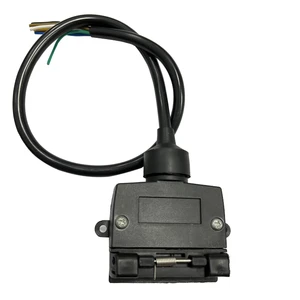Heavy Duty 7-Pin Flat Trailer Socket Adapter with Cable New Condition Truck Connectors