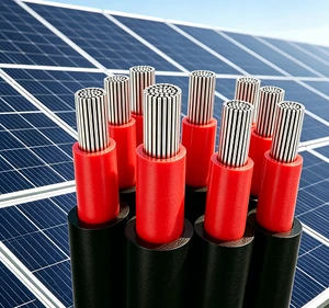 Factory Direct Sale PV1-F Solar Cable 25 Years Service Life High Abrasion Resistance
