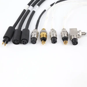 Longli JS Series Custom Waterproof IP69 Sealable Subsea 4P 8P Female Male Cable Silver Plated Brass Connector -55~+105