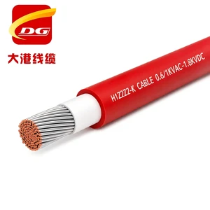 H1Z2Z2-K PV Solar Cable Flexible Tinned Copper Wire UV Resistant Flame Retardant 0.6/1KVAC-1.8KVDC 35Years Manufacturers 6mm²
