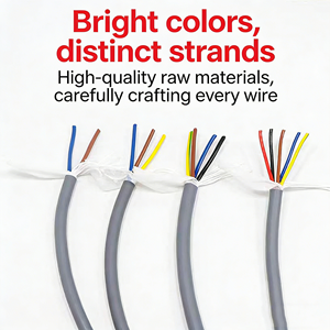 High Flexible TRVV TRVVP RVV 300/500V Multicore PVC Sheath Robot Power Cable 0.5mm2 Power Control Wire Drag Chain Cable