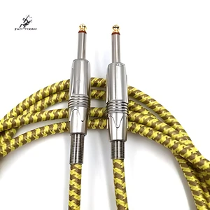 China Factory Hot Sale Professional Musical Instrument Accessory Cable Guitar Cables 3m 4m 10m