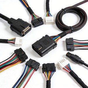 Custom Wire Harness with Ferrite Core EMI Suppression Cable Assembly for Industrial Equipment and Controllers